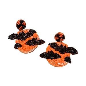 Halloween Bat Earrings l Holiday Earrings l Halloween Accessory l Gifts for Her
